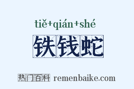 铁钱蛇是什么意思的图片